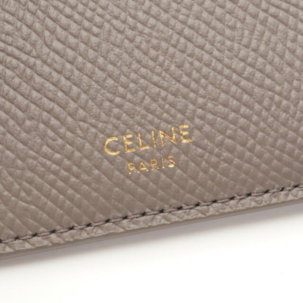 Celine Compact card Case Zipped holder Beige Leather Wallet - Picture 4 of 6